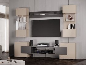 Гостиная Фэнтези (кашемир/графит) в Звёздочке - zvyozdochka.mebel-nsk.ru | фото