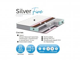 Матрас Silver Five в Звёздочке - zvyozdochka.mebel-nsk.ru | фото