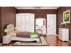 Модульная спальня Каролина в Звёздочке - zvyozdochka.mebel-nsk.ru | фото